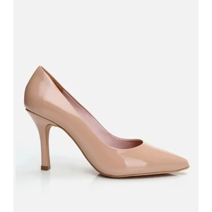 Kadın Deri Bej Stiletto