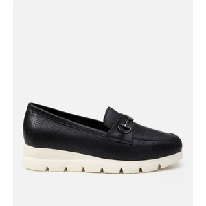 01AYH283890A100 HAKIKI Deri Siyah Kadın Loafer