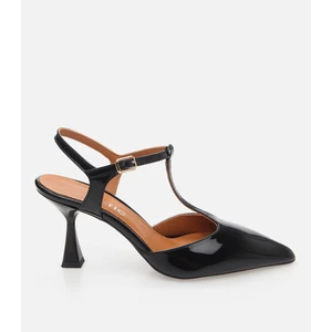 Kadın Deri Siyah İnce Topuklu Stiletto