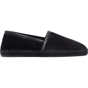 Erkek Siyah Süet Deri Espadril 25SFD770214