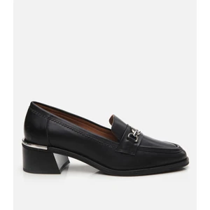 01AYH291040A100 HAKIKI Deri Siyah Kadın Loafer