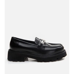 01Ayh291780A100  Deri Siyah Kadın Loafer