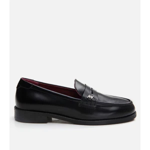01Ayh291700A100  Deri Siyah Kadın Loafer
