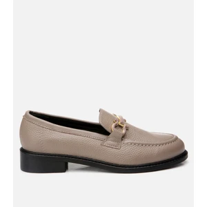 01AYH291330A230 HAKIKI Deri Gri Kadın Loafer