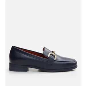 01Ayh291750A680  Deri Lacivert Kadın Loafer