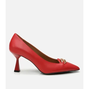 01ayh294360a750  Deri Kırmızı Kadın Stiletto