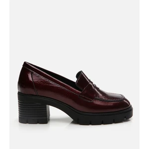 01AYH294730A780  Deri Bordo Kadın Loafer