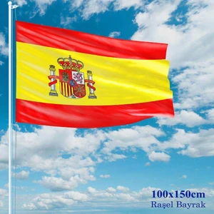 Ispanya Bayrağı Raşel Kumaş 100 x 150 cm