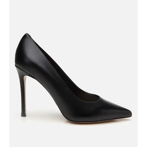 01AYH303720A100 KADIN Deri Siyah Ince Topuklu Stiletto