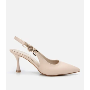 01ayh307400a310 Kadın Bej Arkası Açık Stiletto