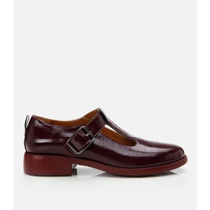 Yaya By Hotiç 01AYY299380A780 Deri Bordo Kadın Loafer