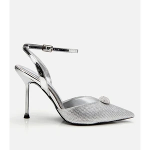 01AYH307500A210 LAME Kadın Taşlı Stiletto