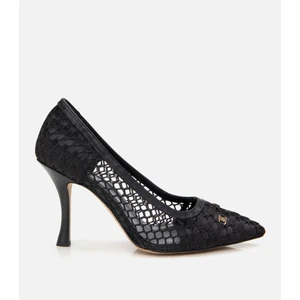 01AYH308770A100 KADIN Siyah Fileli Stiletto