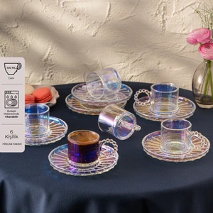 Muhabbet 100 ml 6'lı Kahve Fincan Takımı