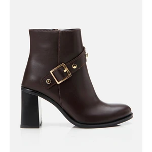 01BOH295350A480 KAHVE Kadın Topuklu Bot