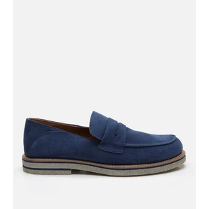 Erkek Deri Lacivert Loafer