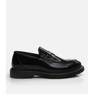 02AYH292800A100 HAKIKI Deri Siyah Erkek Loafer