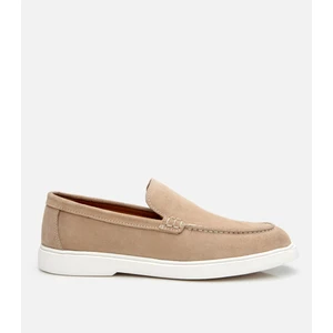 02AYH305500A300 ERKEK Süet Deri Bej Loafer