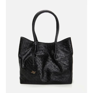 03CAH297030A100 HAKIKI Deri Siyah Kadın Çanta