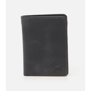 Erkek Deri Lacivert Kartlık