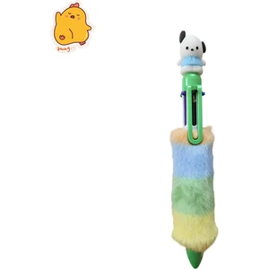 Kuromi Cinamoroll My Melodi Figürlü Tüylü Çok Renkli Tükenmez Kalem – 10 Renkli Disney Yazı Kalemi | Fancy Space