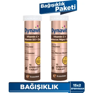 C Vit + D + Çinko & C Vit + Sambucus Nigra + Çinko 2x15 Efervesan - Bağışıklık Paketi