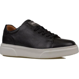 Siyah Tommy Erkek Deri Sneaker