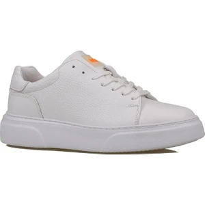 Beyaz Tommy Erkek Deri Sneaker