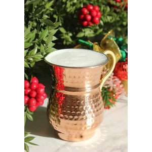 Alfa Sepetim Bakır Su Ayran Bardağı Tekli