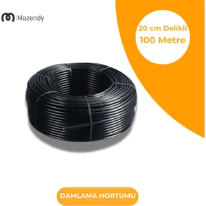 16 mm 100 M 20 cm Delik Aralıklı Damla Sulama Hortumu Tekli