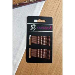 24'lü Bakır Renk Tel Toka 5cm - Yumuşak Uçlu Acıtmaz Renkli Kadın Tel Saç Tokası