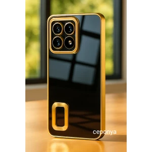 Xiaomi 14T Pro Kılıf Köşeleri Renkli Şeffaf Kamera Korumalı Silikon Luxury Kapak
