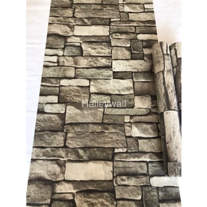 2005 Doğal Taş Görünümlü 3D 5m2 Duvar Kağıdı