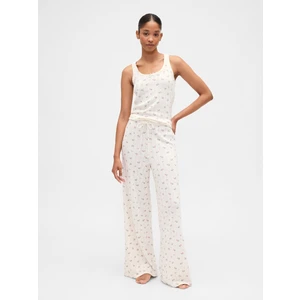 Kadın Beyaz Pointelle Pijama Altı