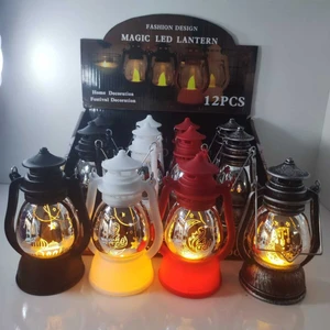 Sarı Gaz Kandili LED Süs Lambası, Ramazan Atmosferine Şıklık Katıyor