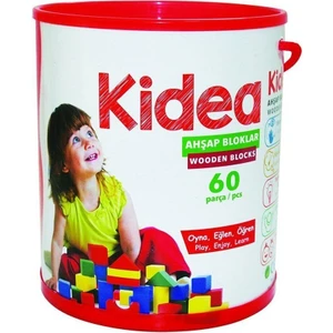 Ahşap Renkli Blok 60 Parça