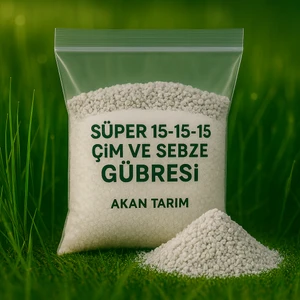 Akan Tarım Süper 15-15-15 Çim ve Sebze Gübresi – Dengeli Npk Formülü | Eşit Azot, Fosfor ve Potasyum Desteğiyle Güçlü Gelişim