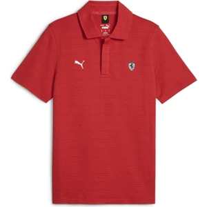 Ferrari Style Jacquard Polo Erkek T-Shirt