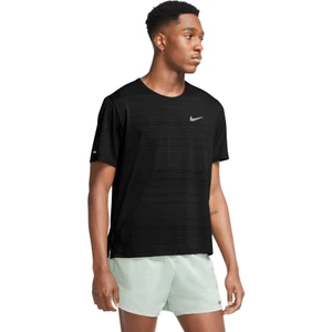 M Nk Df Mıler Top Ss Erkek Siyah T-shirt - CU5992-010