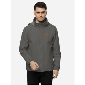Jack Wolfskin Stormy Point 2L Gri Erkek Outdoor Ceketi 1111142-6185