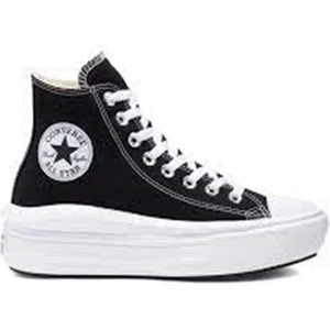 Chuck Taylor All Star Move Hi Kadın Siyah Sneaker 568497C