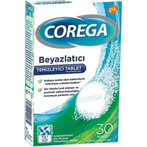 Diş Protezi Temizleyici - Beyazlatıcı Etkisiyle, 30 Tablet, Antibakteriyel Formül