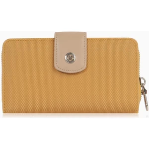 Cengiz Pakel Orta Boy Çıtçıt Detaylı Kadın Cüzdan – 65298L - Hardal/vizon