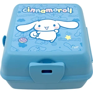 Cinnamoroll 4 Bölmeli Çocuk Beslenme Kutusu - Yemek Saklama Kabı Kaşık ve Çatallı