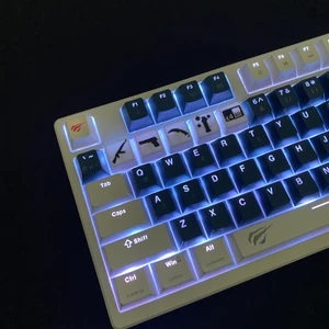 Cs Temalı Siyah-Beyaz 5’li Oyuncu Keycap Seti – Cherry Mx Uyumlu (1-5) Tuş – Fps Stil Tasarım