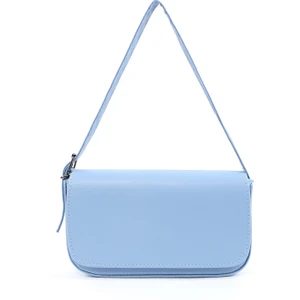 Mavi Shk183 Kapaklı Suni Deri Ayarlabilir Askılı Baget Model El, Kol Ve Omuz Çantası