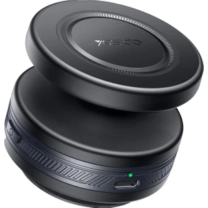 Elektrik Vantuz Otomatik Vakum Özellikli Manyetik Araç Içi Telefon Tutucu - Siyah