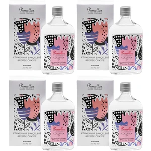 Kolonya Keukenhof Bahçeleri & Pembe Orkide 4 Adet (4X250 Ml, 80 Derece. Cam Şişe)