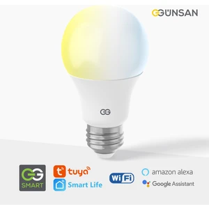 Akıllı Wifi LED Ampul Beyaz Işık Tuya ve Smart Life Uygulama Destekli (9W 2700K-6500K Ayarlanabilir)