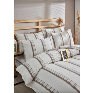 Çift Kişilik Desenli Nevresim Takımı Lastikli Çarşaf ve 2 Adet Yastık Kılıfı